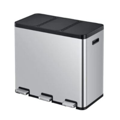 750460: Bomabin Collect Trio - 3 x 20 l - mat RVS